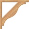 Ekena Millwork Funston Block Smooth Bracket w/ Offset Brace, Western Red Cedar, 3 1/2"W x 24"D x 24"H BKT0402X24X24FST05SWR - alternate 2